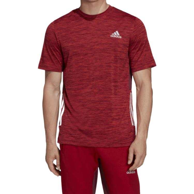 Adidas Adidas T Shirts Men's Red Crew Neck Moderate