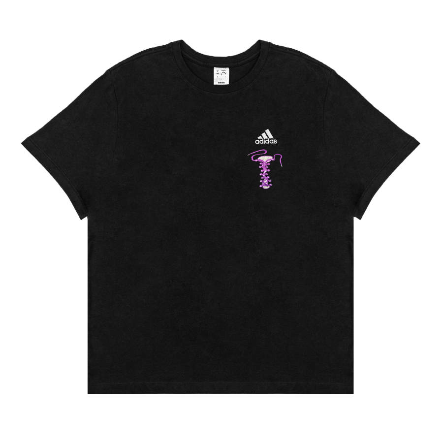 Adidas Adidas T Shirts Unisex Black Crew Neck Moderate Straight Fit