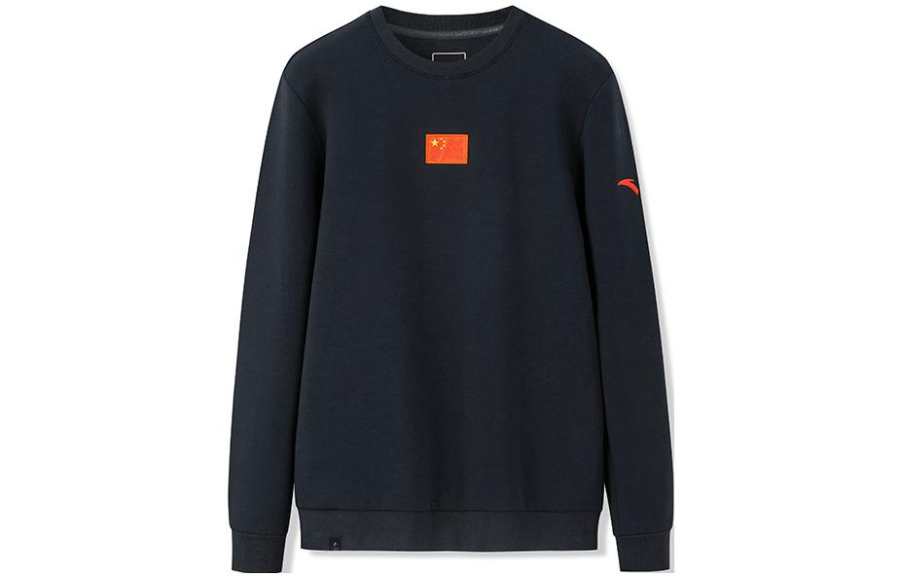 ANTA Sweatshirts Men's Black Crew Neck Moderate Other