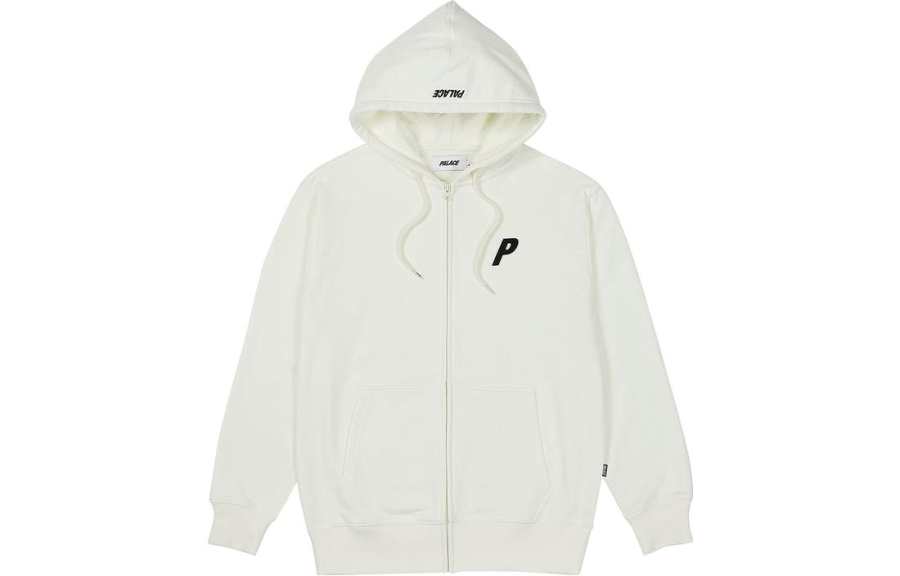 PALACE Sweatshirts Unisex White Hooded Moderate Cardigan
