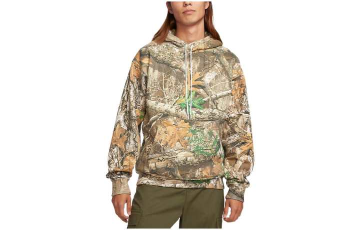 Nike Nike Sweatshirts Men's Khaki Hooded Moderate Regular