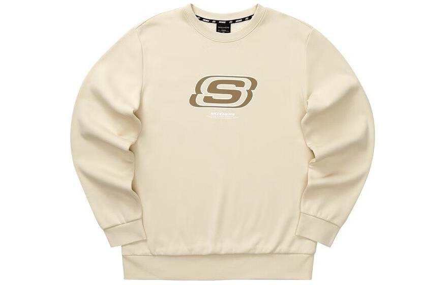 Skechers Colorful Sweatshirts Unisex Mocha Cocoa Crew Neck Moderate Regular