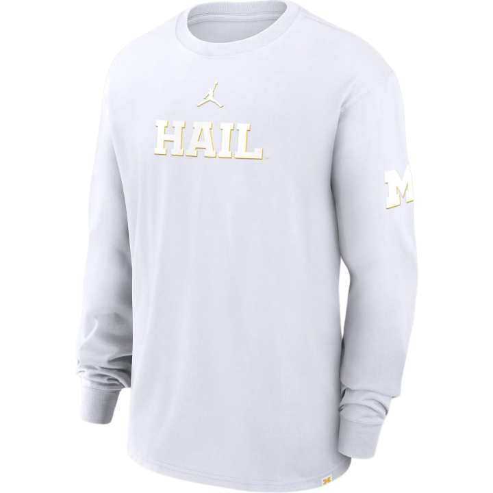 Jordan Jordan Michigan WolverinesMen's College FW24 T Shirt Men's White