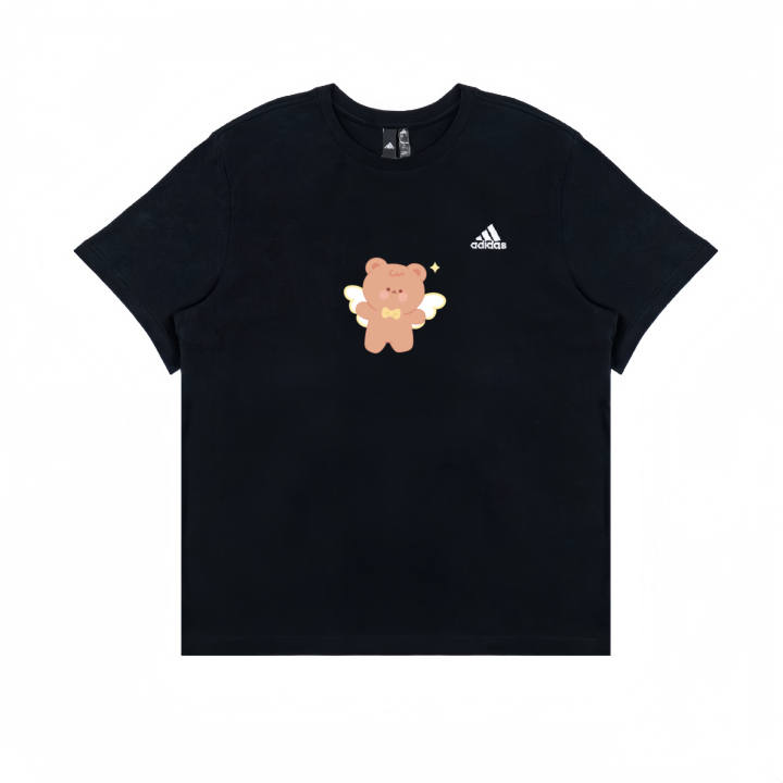 Adidas Adidas T Shirts Unisex Black Crew Neck Moderate Straight Fit