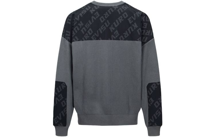 EVISU EVISU Sweatshirts Men's Dark Gray Crew Neck Moderate Regular