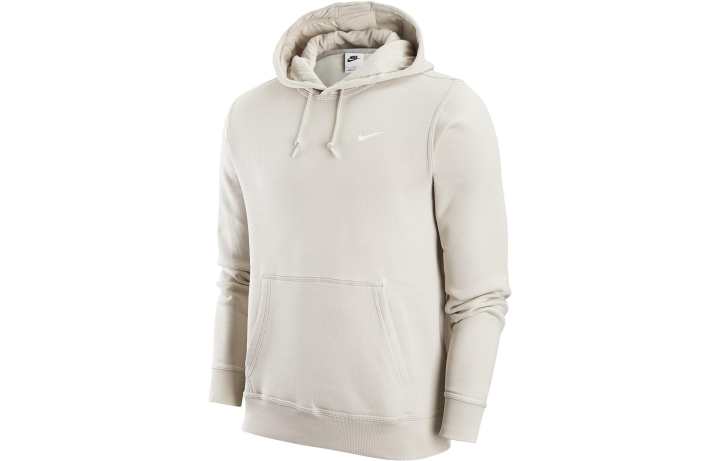 Nike Nike Sportswear Nsw Swoosh Solid Color Fleece Lined Print Logo Hooded Long Sleeved Sweatshirt Men's Light Bone
