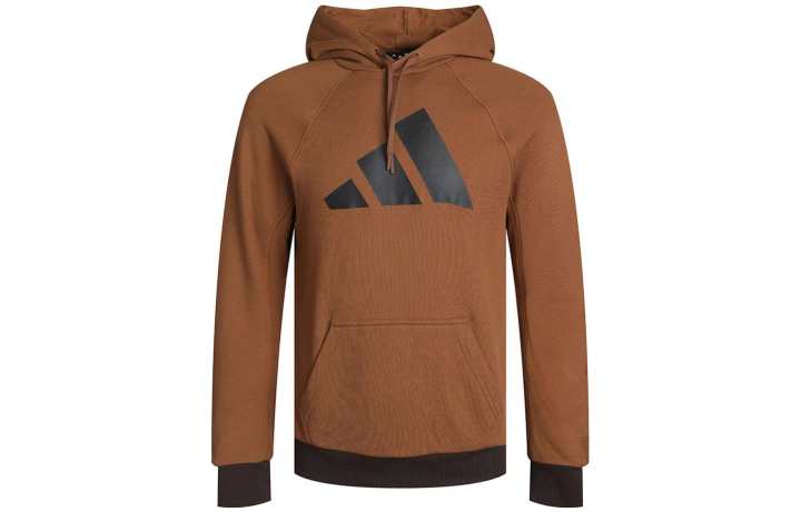 Adidas Adidas Sweatshirts Men's Brown Hooded Moderate Regular