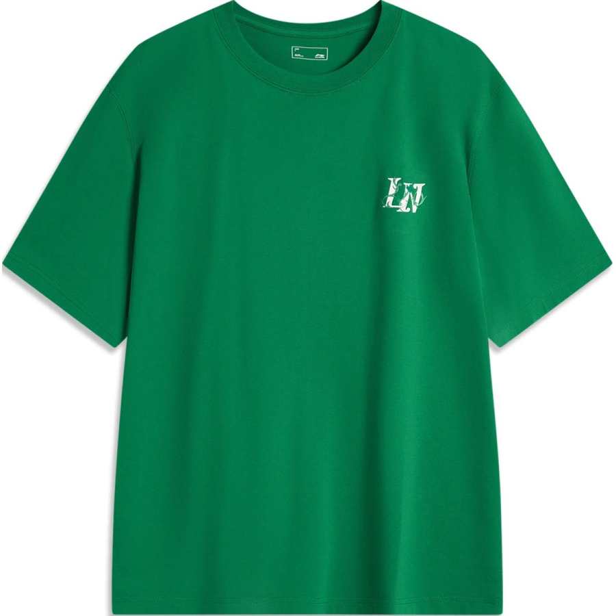 Li-Ning Li Ning China Culture Collection T Shirt Unisex Turquoise Green