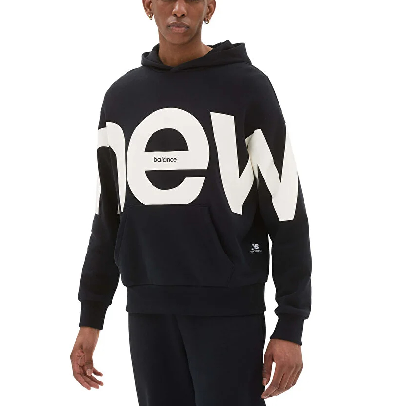 New Balance New Balance Sweatshirts Unisex Black Hooded Moderate Regular