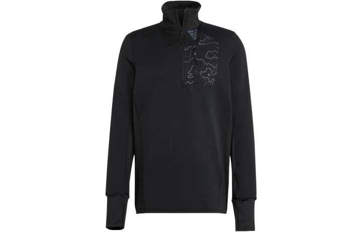 Adidas Adidas Sweatshirts Men's Black Stand Collar Moderate Regular