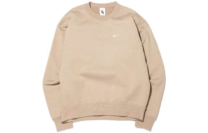 Nike Nike Sweatshirts Men's Khaki Crew Neck Moderate Regular