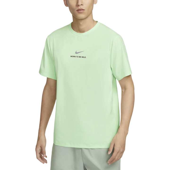 Nike Nike Dri Fit T Shirts Men's Vapor Green Crew Neck Moderate