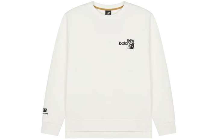 New Balance New Balance Sweatshirts Men's White Crew Neck Moderate Regular