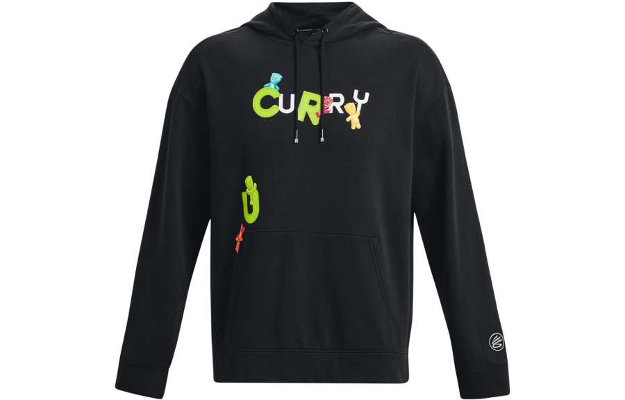 Under Armour Sweatshirts Men's Black Hooded Moderate Regular
