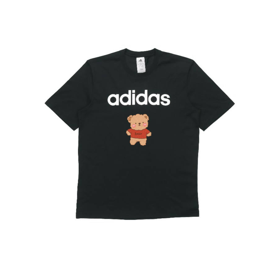 Adidas Adidas T Shirts Unisex Black Crew Neck Moderate Straight Fit