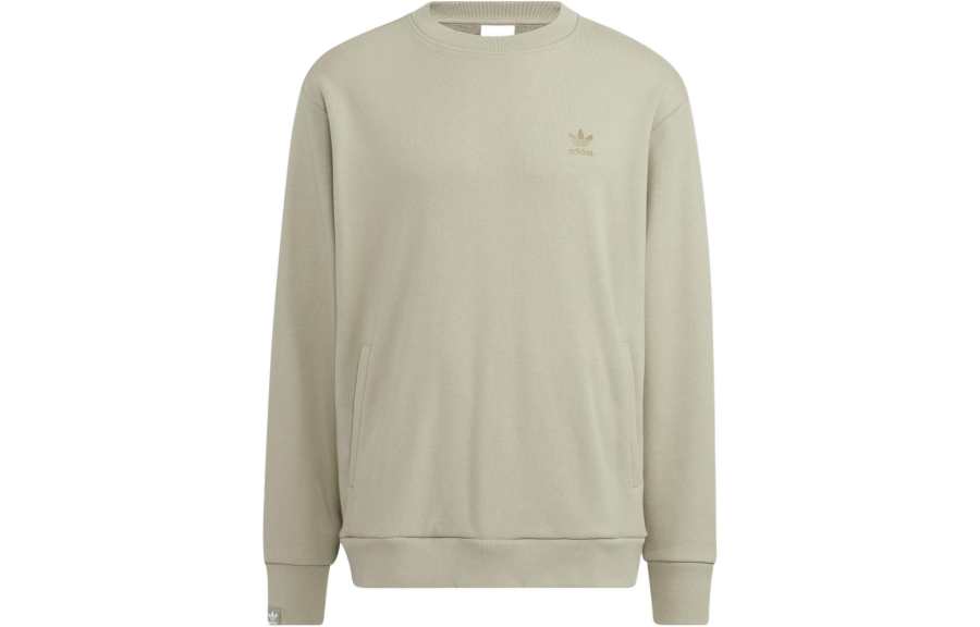Adidas Originals Sweatshirts Men's Light Green Crew Neck Moderate Regular