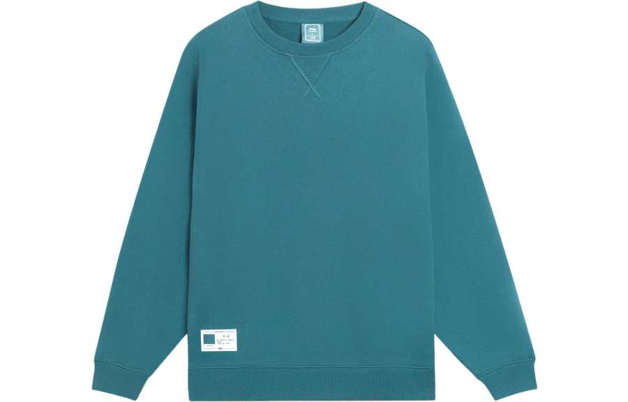 Li-Ning Li Ning Sweatshirts Men's Green Crew Neck Moderate Regular