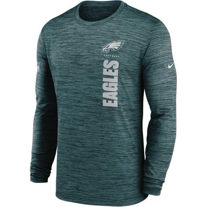 Nike Nike Philadelphia Eagles Sideline Velocity Men's Nike Dri FIT Nfl Long Sleeve T Shirt