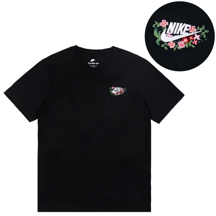 Nike Nike T Shirts Unisex Black Crew Neck Thin Straight Fit
