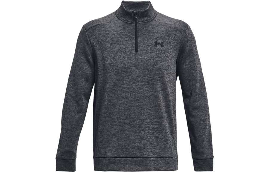 Under Armour Fleece Sweatshirts Men's Dark Gray Stand Collar Moderate Regular