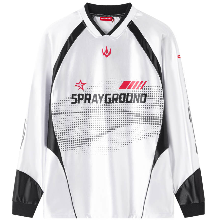 SPRAYGROUND Long Sleeved V Neck T Shirt Unisex