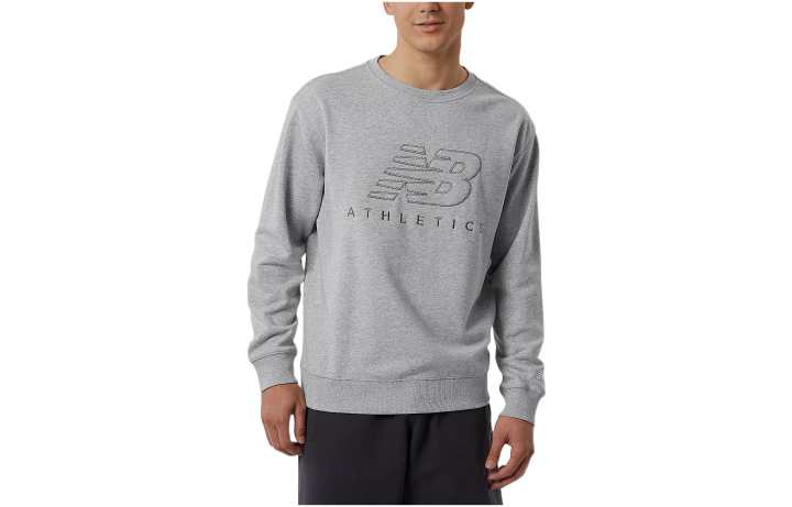 New Balance New Balance Sweatshirts Men's Gray Crew Neck Moderate Regular