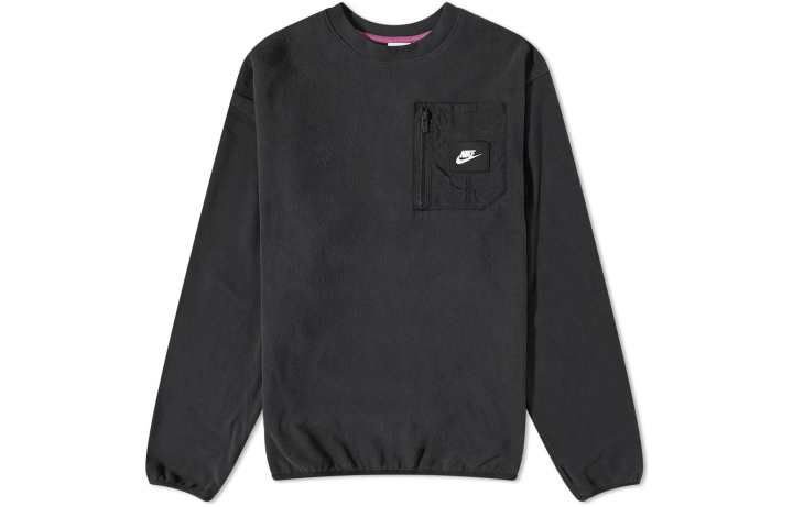 Nike Nike Sweatshirts Men's Black Crew Neck Moderate Regular