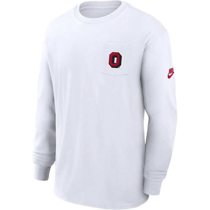 Nike Nike Ohio State Buckeyes Legacy Max90 Pocket Men's Nike College Long Sleeve T Shirt