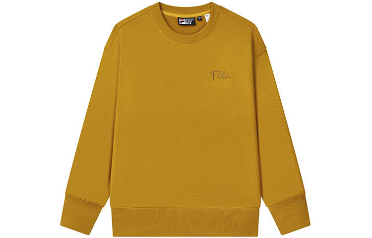FILA Sweatshirts Unisex Sunflower Yellow Crew Neck Moderate