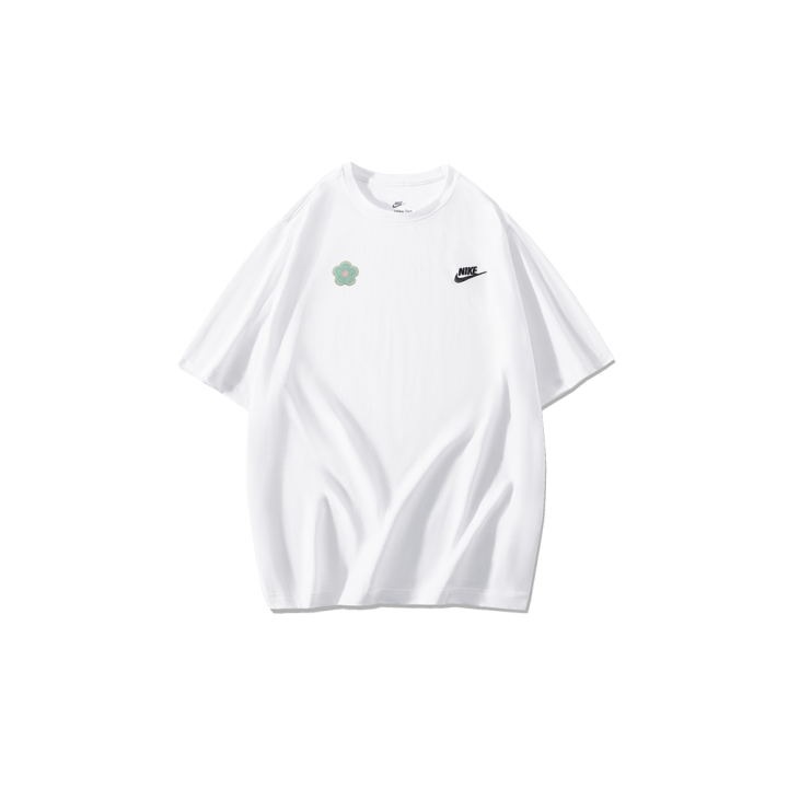 Nike Nike T Shirts Men's White Crew Neck Moderate Straight Fit