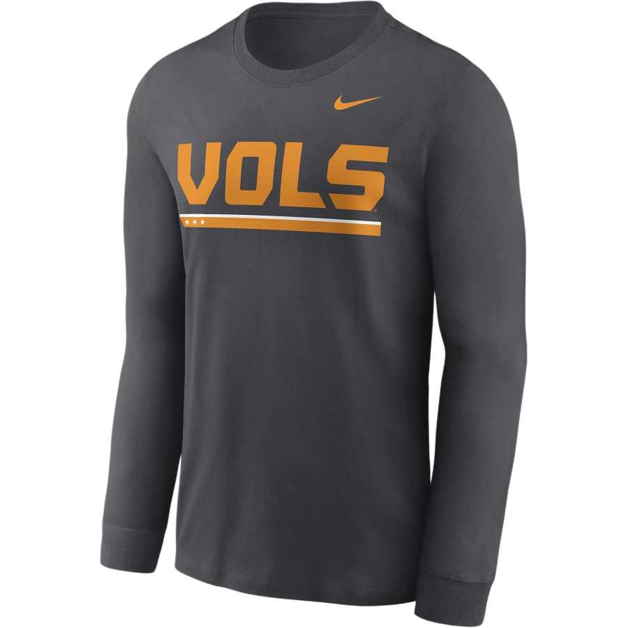 Nike Nike Tennessee Volunteers Volunteer State Smokey Grey Logo Men's Nike College Long Sleeve T Shirt