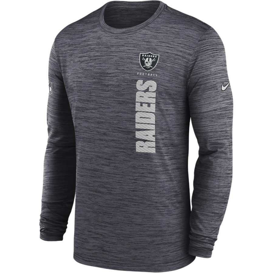 Nike Nike Las Vegas Raiders Sideline Velocity Men's Nike Dri FIT Nfl Long Sleeve T Shirt