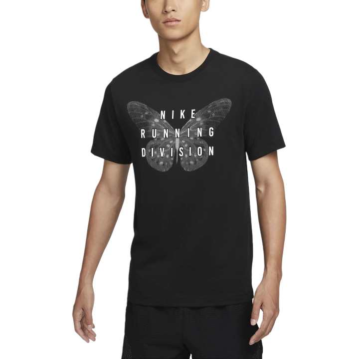 Nike Nike T Shirts Men's Black Crew Neck Moderate Straight Fit