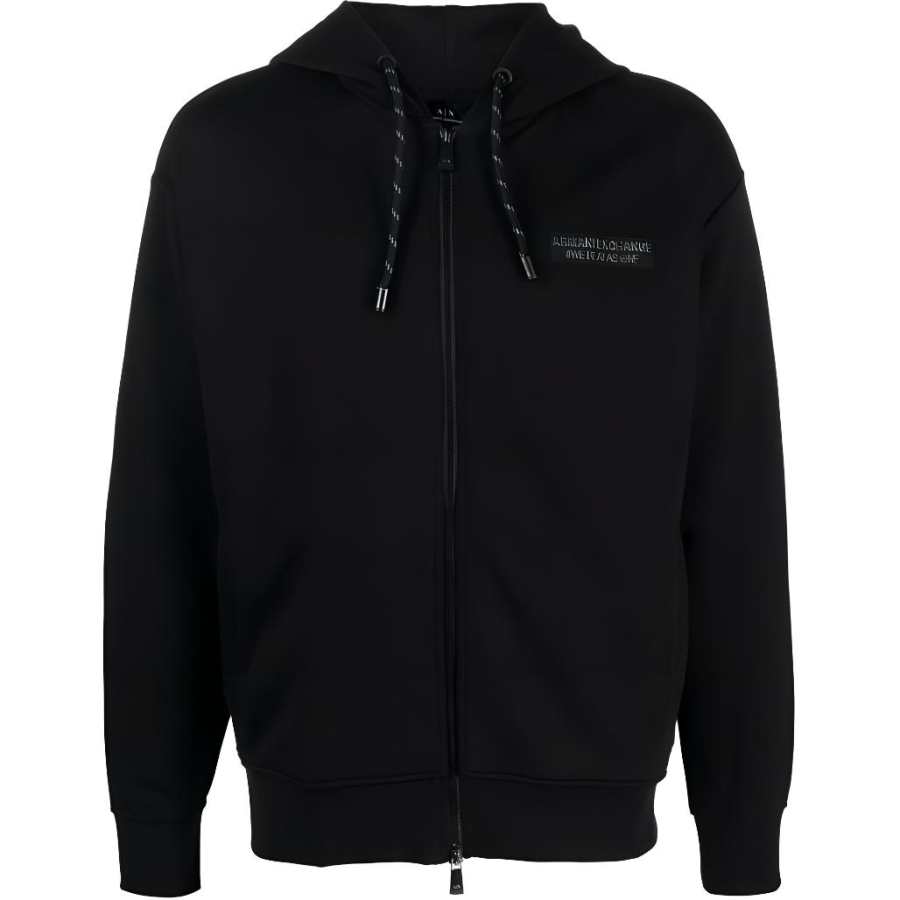 ARMANI EXCHANGE 【Zoomed ImageryBest of: PromotionsPrevious Season】logo-print zip-up hoodie