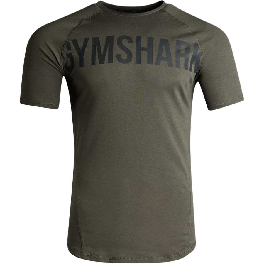 GYMSHARK T Shirt Men's Strength Green