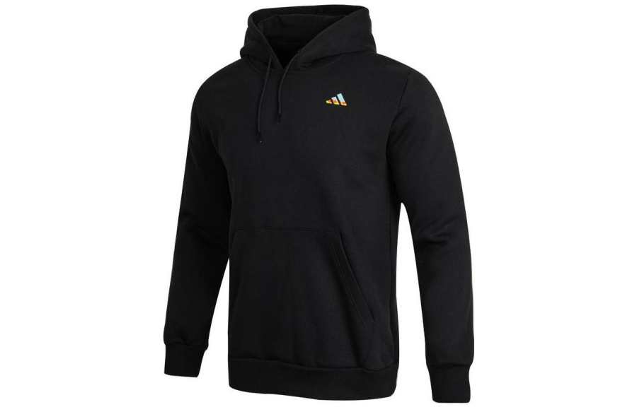 Adidas Adidas Sweatshirts Men's Black Hooded Moderate Regular