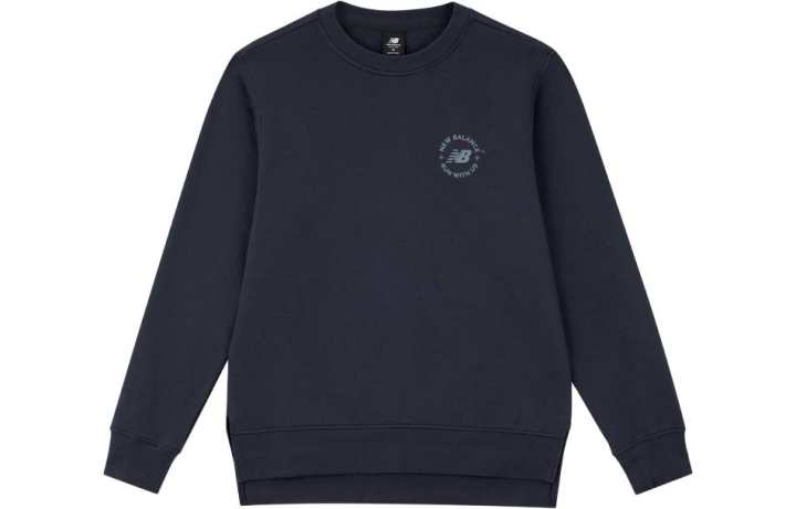 New Balance New Balance Sweatshirts Men's Navy Blue Crew Neck Moderate Regular