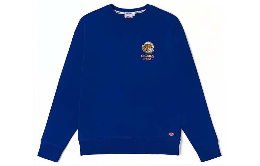 Dickies Dickies Sweatshirts Unisex Sapphire Blue Crew Neck Moderate Regular