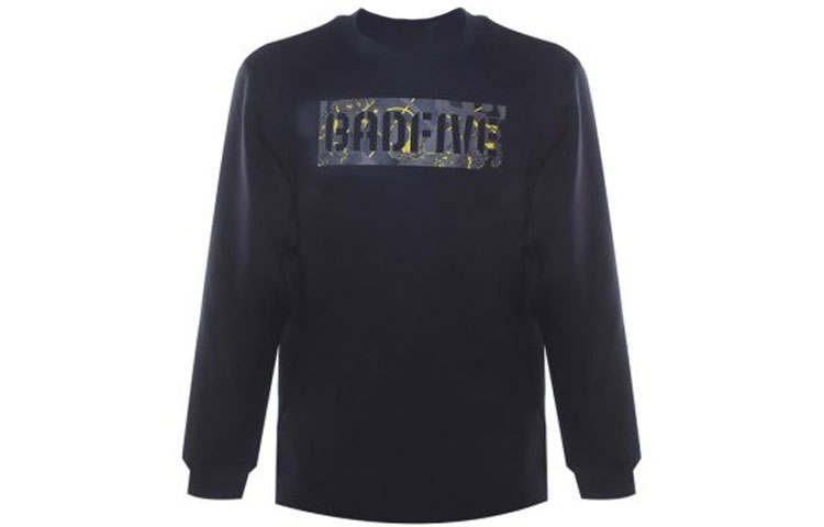 Li-Ning Li Ning Badfive Letter Print Casual Sports Fleece Lined Sweatshirt Unisex Black