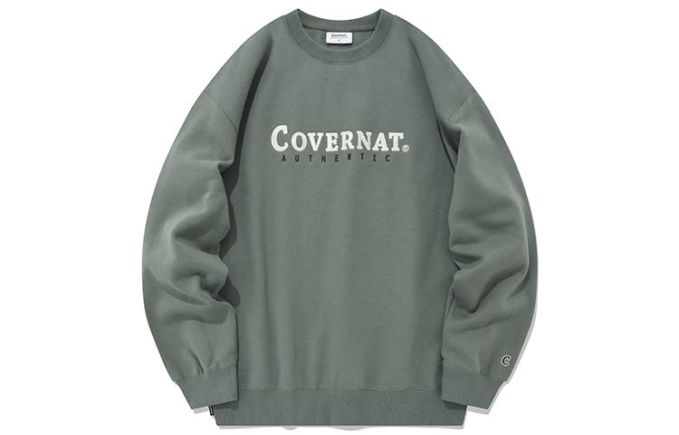 COVERNAT Sweatshirts Unisex Mint Crew Neck Thickened Regular