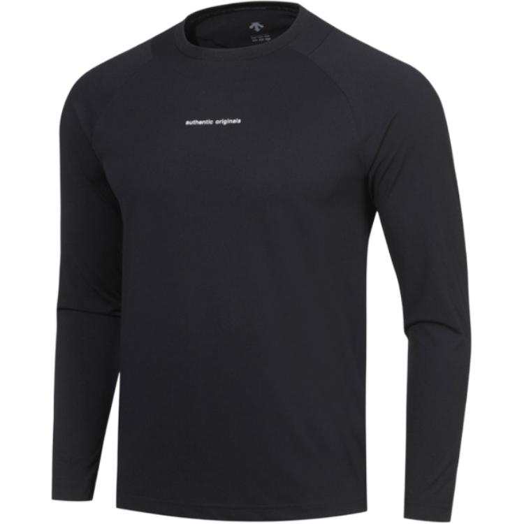 DESCENTE T Shirts Men's Crew Neck Moderate Straight Fit