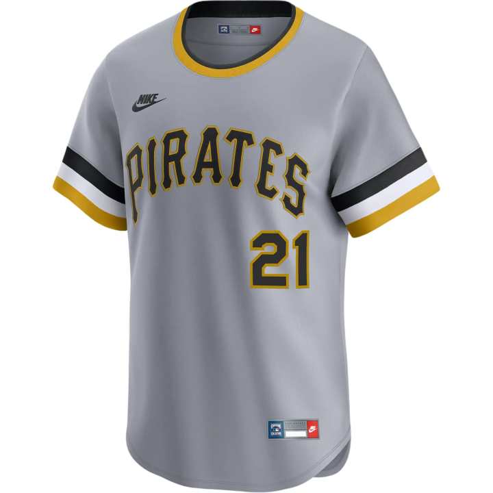 Nike Nike Roberto Clemente Pittsburgh Pirates Cooperstown Men's Nike Dri-FIT Adv Mlb Limited Jersey
