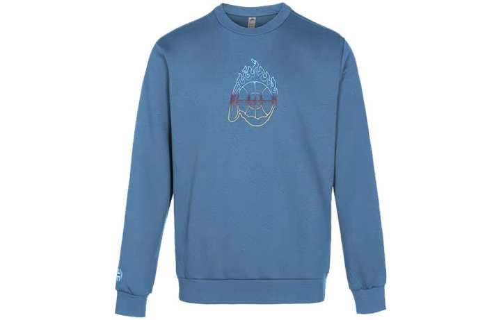 Adidas Adidas Sweatshirts Men's Sky Blue Crew Neck Moderate Other
