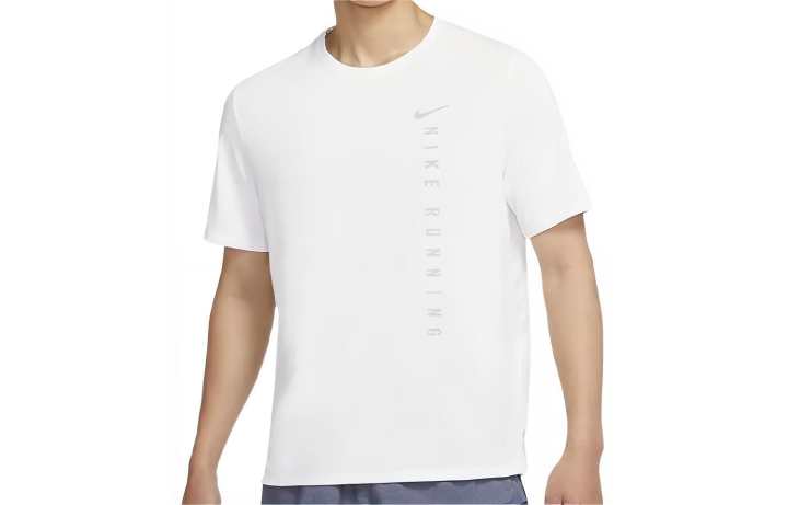 Nike Nike T Shirts Men's White Crew Neck Moderate Straight Fit