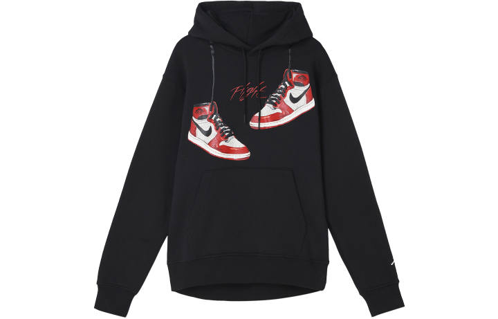 Jordan Jordan Sweatshirts Men's Black Hooded Moderate Regular
