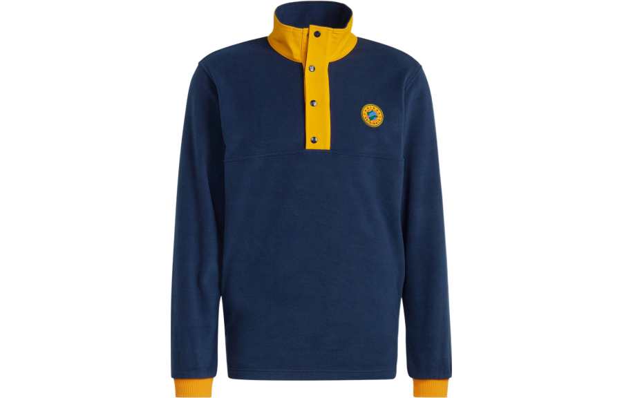 Adidas Originals Sweatshirts Men's Blue Stand Collar Moderate Regular