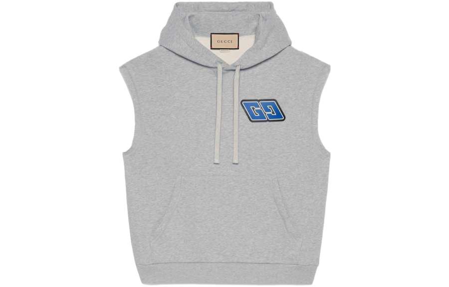 GUCCI Sweatshirts Men's Gray Hooded Moderate Other