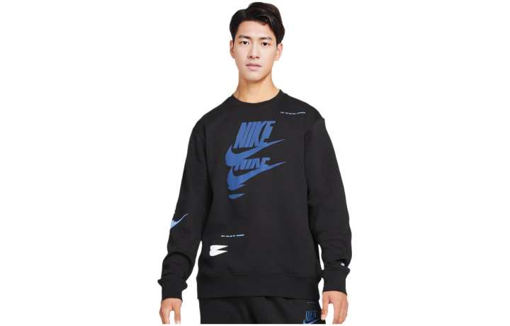 Nike Nike Sweatshirts Men's Black Crew Neck Moderate Regular