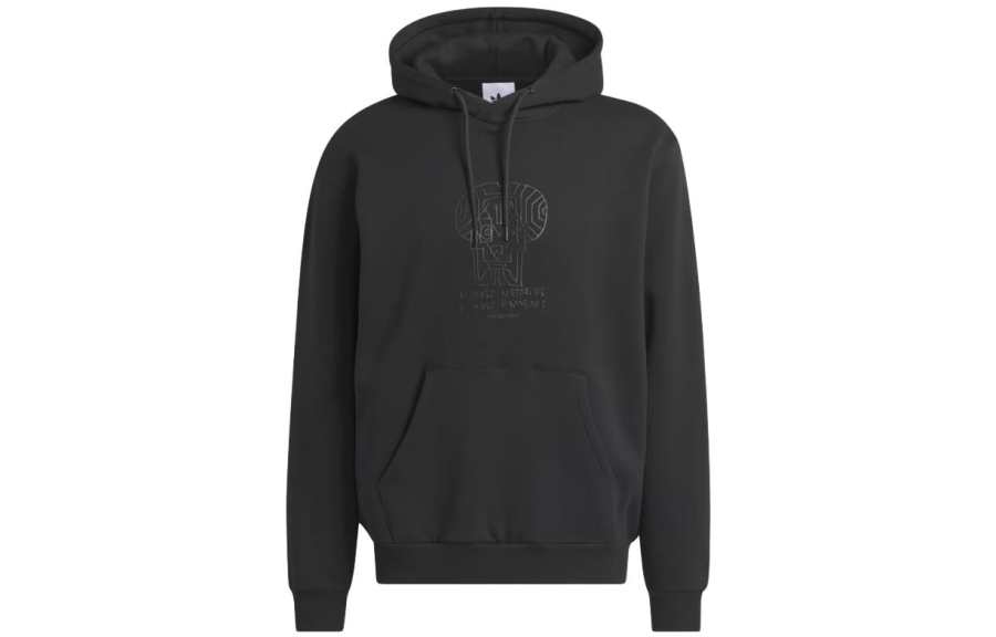 Adidas Adidas SHMOOFOIL Sweatshirts Men's Black Hooded Moderate Regular