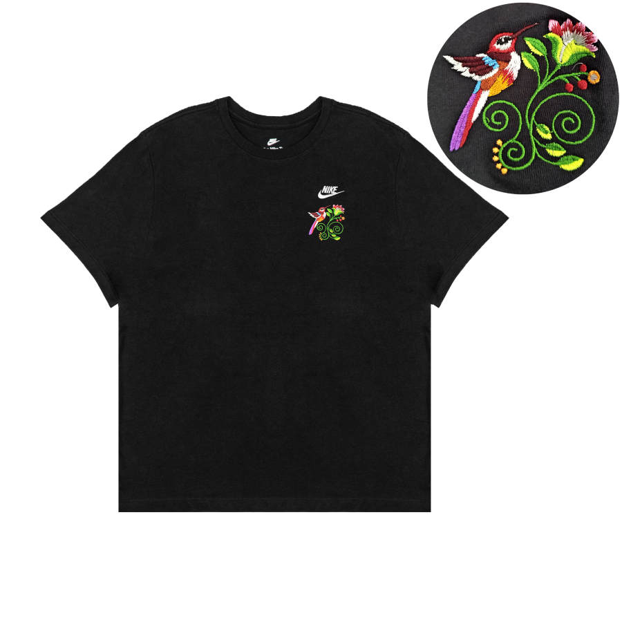 Nike Nike T Shirts Unisex Black Crew Neck Moderate Straight Fit